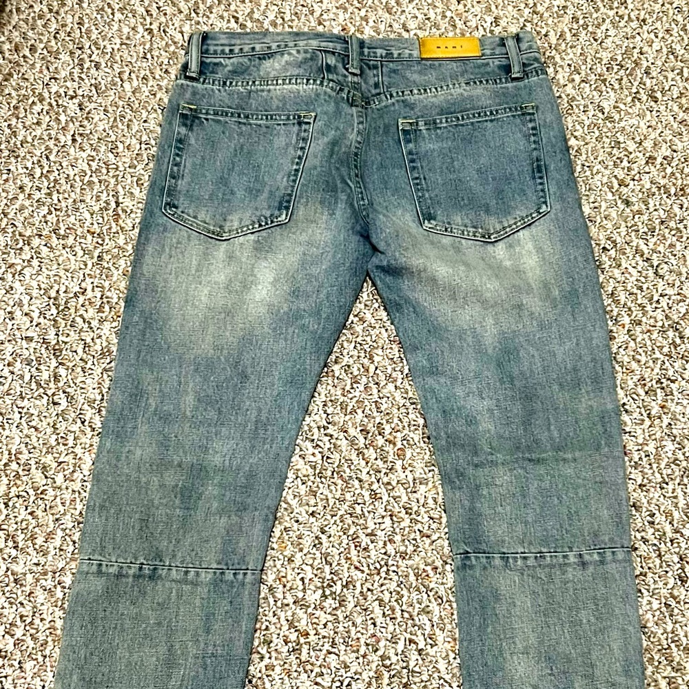 MNML light wash denim